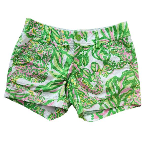 Lilly Pulitzer The Callahan Short 0 Beach Resortwear Vacation Floral Cottagecore - Picture 1 of 7
